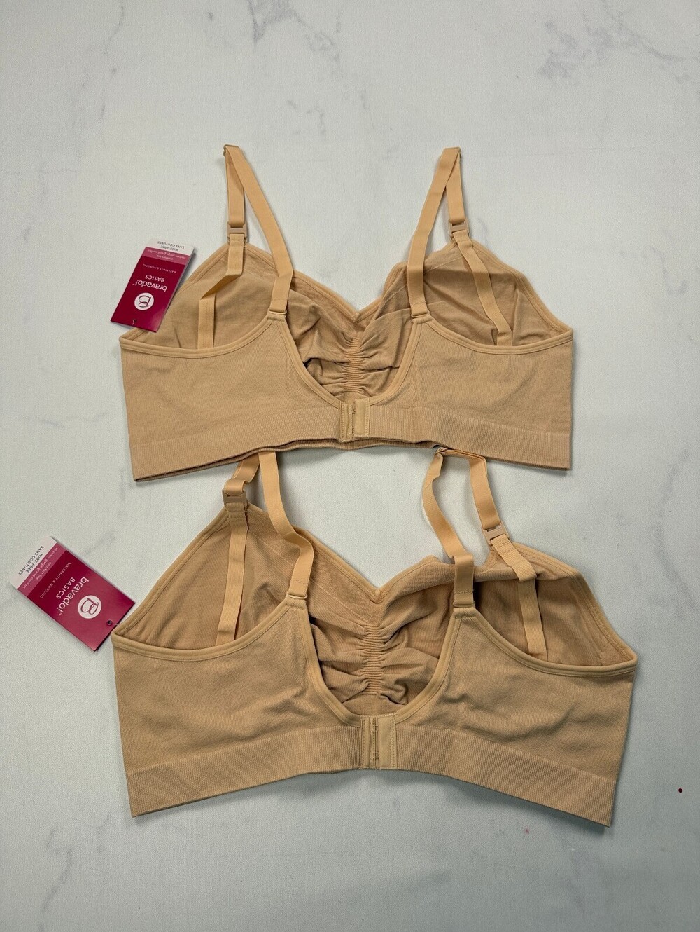 Bravado Basics Bra Set Beige Modern Feminine Bundle of 2 - Womens XXL